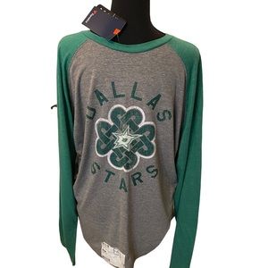 NWT Dallas Stars St. Patrick's Day ☘️ Raglan T-shirt